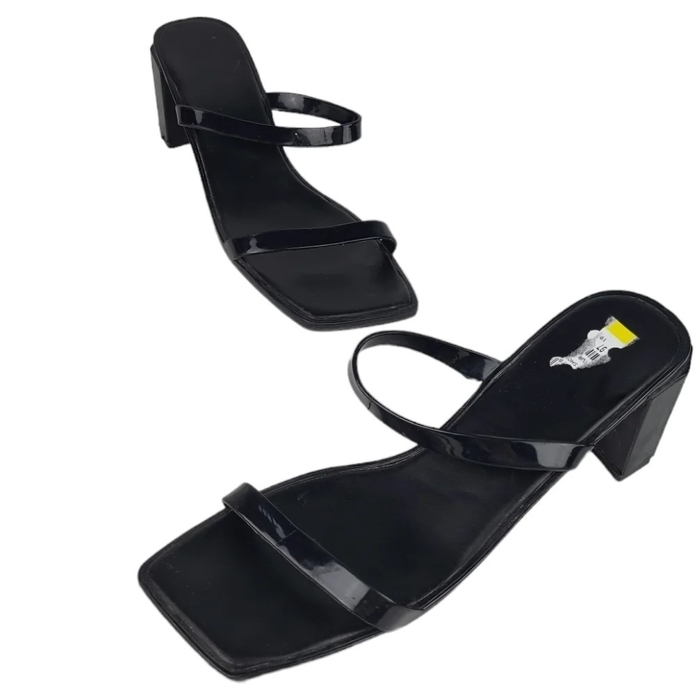 Jeffrey Campbell Jamm-3 Jelly Black Slides